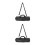 2Pièces -Flûte Oxford Noir Sac Protection Facile 8