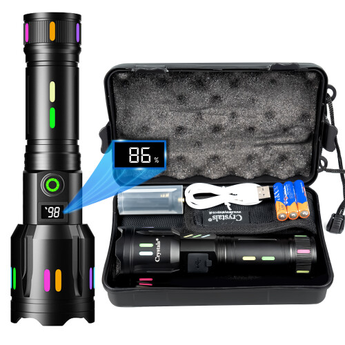 High Powered 2000L LED Rechargeable Flashlight Torch 5 Lighting Modes