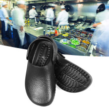 Chaussures de chef d'été en EVA et caoutchouc, noires, respirantes, antidérapantes, chaussures de travail pour hommes, taille 38