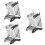 3Pcs Stainless Steel Holder Kitchen Rack Acrylic Desktop Storage 7