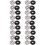 36Pcs Lock Nuts Flange for  9523 Nut Inner Outer Kit Angle Grinder Tool 2 Specifications-Toothless, Toothed 2
