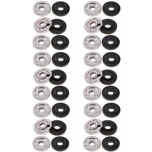 36Pcs Lock Nuts Flange for  9523 Nut Inner Outer Kit Angle Grinder Tool 2 Specifications-Toothless, Toothed