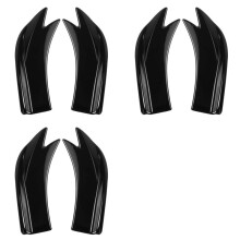 6pcs 27cm Car Rear Bumper Spoiler Canards Fins Anti-Crash Diffuser Lip Wrap Angle Splitter Protector Guard Universal