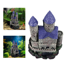 Resin Fish Aquarium Castle Decoration for Freshwater & Saltwater Tanks 12cm