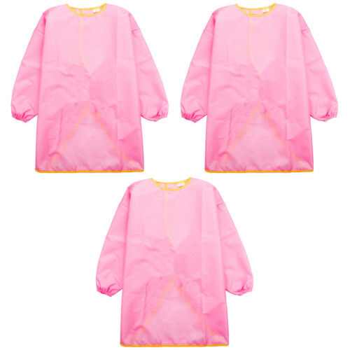 3Pièces Tablier Art Enfant Rose Fermeture Durable 2