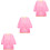 3Pièces Tablier Art Enfant Rose Fermeture Durable 5