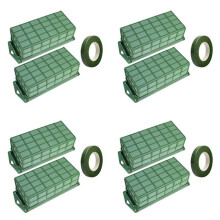 8 Pack Floral Foam Cage for Flower Arrangements Dry and Wet Floral Foam for Fresh Artificial Flowers Florist Foam