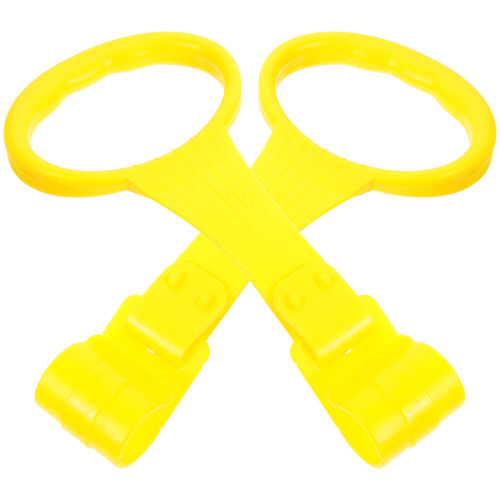 2Pairs Pull Rings for Yellow PP Infant Bed Support Handles 1