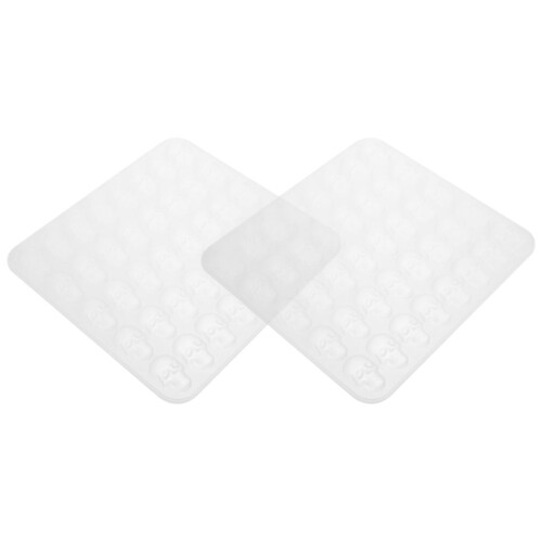8Pièces Moules Silicone Crânes Halloween Non Stick Pour Gâteaux 2