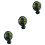 3Pièces Ventilateurs Air Refroidisseur Auto USB, Clip Noir Siège 4