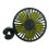 3Pièces Ventilateurs Air Refroidisseur Auto USB, Clip Noir Siège 10