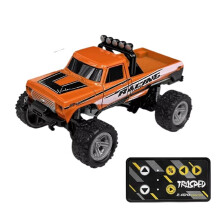 TRASPED RC Off-Road Truck 1/64 Remote Control Climbing Car Model 2.4G Remote Control Toy Vehicle Orange