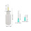 2Sets Plastic Needle Tip Squeeze Bottles for Accurate Glue Dispensing 2