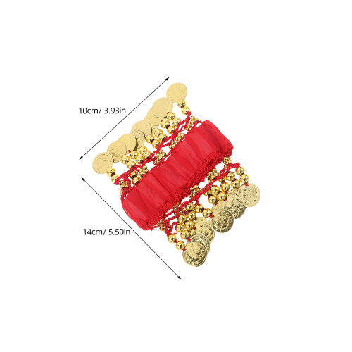 4Pièces Accessoires Costume Mousseline Pour Danse Et 2