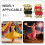 4Pièces Accessoires Costume Mousseline Pour Danse Et 8