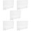 5Sets Multi-Use Transparent Acrylic Message Board for Home Office 9