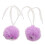 4Pièces Pompons Pour Roller Violet Avec Doux Décoratifs 2