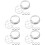 5Ensembles Réseau Vase Métal Argent Réutilisable 7