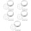 5Ensembles Réseau Vase Métal Argent Réutilisable 8