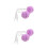 4Pièces Pompons Pour Roller Violet Avec Doux Décoratifs 3
