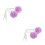 4Pièces Pompons Pour Roller Violet Avec Doux Décoratifs 4