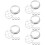 5Ensembles Réseau Vase Métal Argent Réutilisable 11
