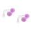 4Pièces Pompons Pour Roller Violet Avec Doux Décoratifs 5