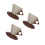 3Sets Handmade Ceramic Coffee Mugs Assorted Color Rustic Funnel Design 7