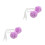 4Pièces Pompons Pour Roller Violet Avec Doux Décoratifs 8