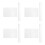 8Pcs Durable Acrylic Polymer Clay Rollers and Backing Boards White Set 7