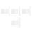 8Pcs Durable Acrylic Polymer Clay Rollers and Backing Boards White Set 9