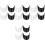 16Pcs Durable Plastic Hat Brim Accessories Replace Baseball Cap Visor 4