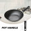 2Pcs Fry Pan Handle Replacement Black Bakelite Anti-Scald Pot Grip 10