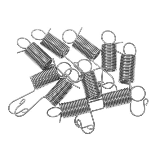 20Pcs Galvanized Silver Tension Springs with Hooks for Home Repairs 1