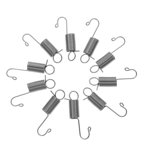 20Pcs Galvanized Silver Tension Springs with Hooks for Home Repairs 2