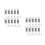 20Pcs Galvanized Silver Tension Springs with Hooks for Home Repairs 6
