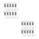 20Pcs Galvanized Silver Tension Springs with Hooks for Home Repairs 8
