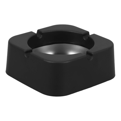 5Pcs Black Square Ashtray with 4 Rests for Home Office Table 1