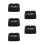 5Pcs Black Square Ashtray with 4 Rests for Home Office Table 3