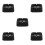 5Pcs Black Square Ashtray with 4 Rests for Home Office Table 8