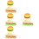 8Pcs Assorted Color Artificial Bread Sandwich Models Props 8