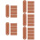 500Pcs Synthetic Tags for Handmade Items Chocolate DIY Labels 11