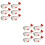 12St Leuk Keramisch Chopsticks Rust Watermeloen Rood 6