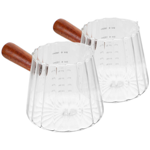 10Pièces Verre Espresso Multi-Fonction Bois Transparent 2