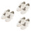 3Paires Chaussures Danse Blanches Confort En Caoutchouc 6