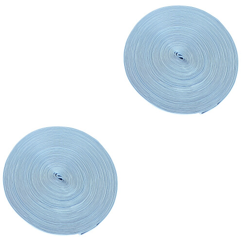 2Rouleaux Bande Élastique Chaussures Solide Élastique Bleu Ciel 2