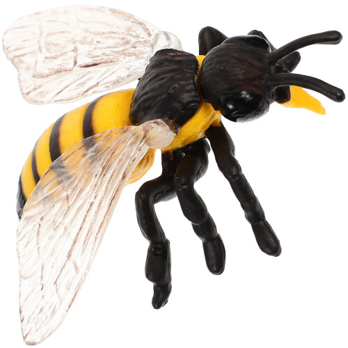4Pcs Detailed Plastic Bee Figurine Multi-Color Science Educational Toy 1