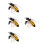 4Pcs Detailed Plastic Bee Figurine Multi-Color Science Educational Toy 8