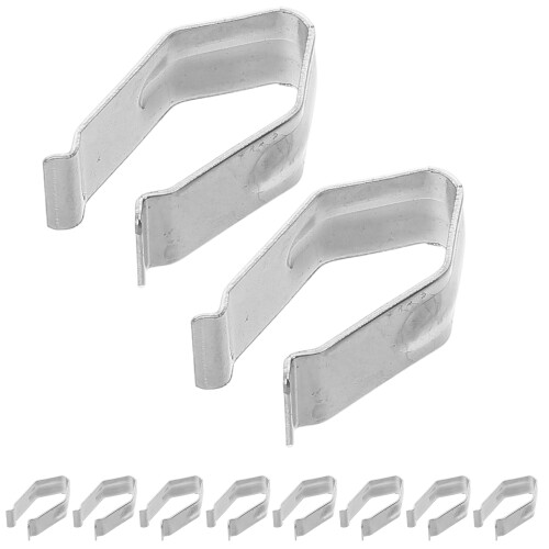 80Pcs Adjustable Silver Iron Spring Clips for Cloth Hangers Sturdy 1