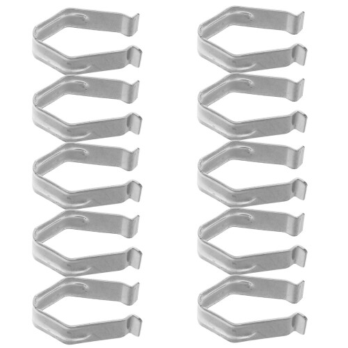 80Pcs Adjustable Silver Iron Spring Clips for Cloth Hangers Sturdy 2